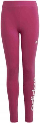 Legginsy dla dzieci adidas Essentials Cotton Tights różowe IC3581 :128CM