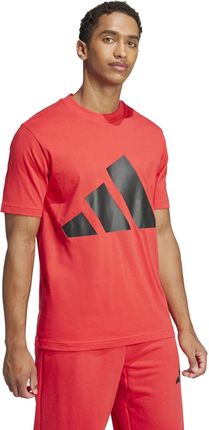 Koszulka męska adidas ESSENTIALS BIG LOGO czerwona JE8934 - zdjęcie 2
