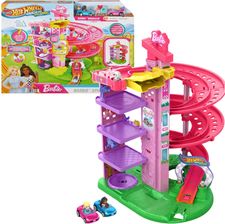 Zdjęcie Barbie Duży Tor Wyścigowy Zakręcony z Windą Hot Wheels Raceverse JDD65 - Krzeszowice