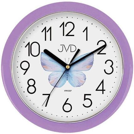 Zegar ścienny JVD fioletowy HP612.D11 cichy mechanizm 25 cm