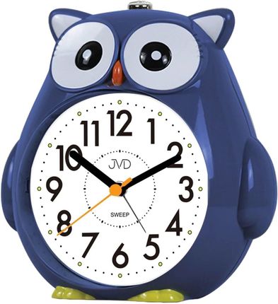 Budzik dziecięcy JVD cichy mechanizm drzemka SRP3001.1 Sowa niebieski