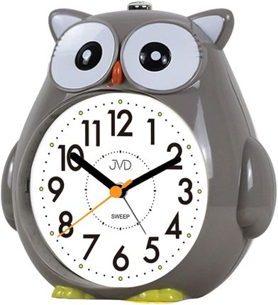Budzik dziecięcy JVD cichy mechanizm drzemka SRP3001.2 Sowa szary