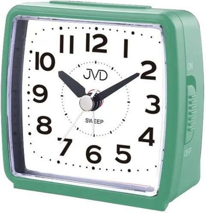 Budzik klasyczny JVD cichy mechanizm drzemka SRP7602.1 zielony