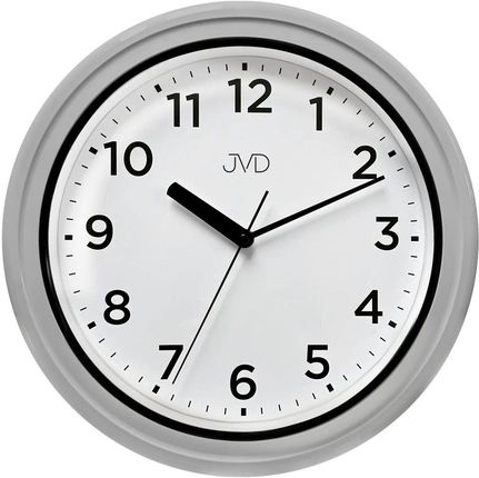 Zegar ścienny wodoszczelny łazienkowy JVD SH5913.2 szary płynący sekundnik
