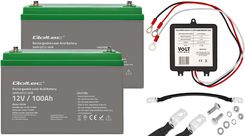 Zdjęcie Volt Polska / Qoltec Zestaw: 2 x akumulator Qoltec AGM LongLife 12V 100Ah + balanser do zestawu akumulatorów 24V - Tychy