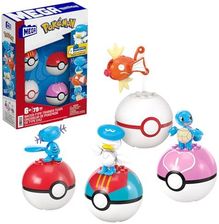 Zdjęcie MEGA Pokémon Drużyna Typu wodnego Zestaw konstrukcyjny (79 elementów), 4 Poke Balle i 4 figurki (ok. 5 cm) do zbudowania, zabawka dla dzieci, JCT42 - Wrocław
