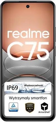 Realme C75 グローバル版 スマートフォン 8+256G ブラック realme C75 8/256GB czarny
