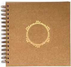 Zdjęcie Album do zdobienia kraftowy złote liście 20 5*20 5 40k DpCraft - Tczew