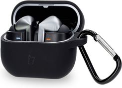 Zdjęcie Bizon Silikonowe Etui Z Karabińczykiem Case Headphone Silicone Do Samsung Galaxy Buds 3/3 Pro Czarne - Kleszczele