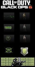 Call of Duty Black Ops 6 Exclusive Monster Energy Premium Full Set Pack + 30 Min Double XP + 15 Min Weapon XP (PS4/PS5/Xbox One/Xbox Series X/PC)