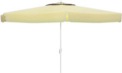 Marbueno Parasol Z Aluminiowej 8 Linek D270cm Poliester Bia�y Ogr�d Basen I Taras 10182 D1400034