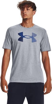 UNDER ARMOUR t-shirt męski koszulka bawełniana sportowa BIG LOGO szara