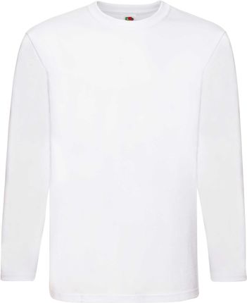 Koszulka męska Super Premium z długim rękawem bawełniana Biały r. 2XL