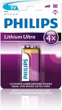 Philips Lithium Ultra 9V 1 szt (6FR61LB1A10)
