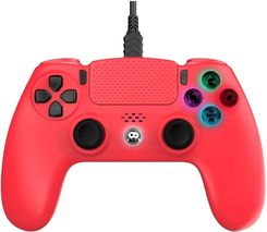 Trade Invaders Wired Controller for PS4 with 3M Cable Red 140061H