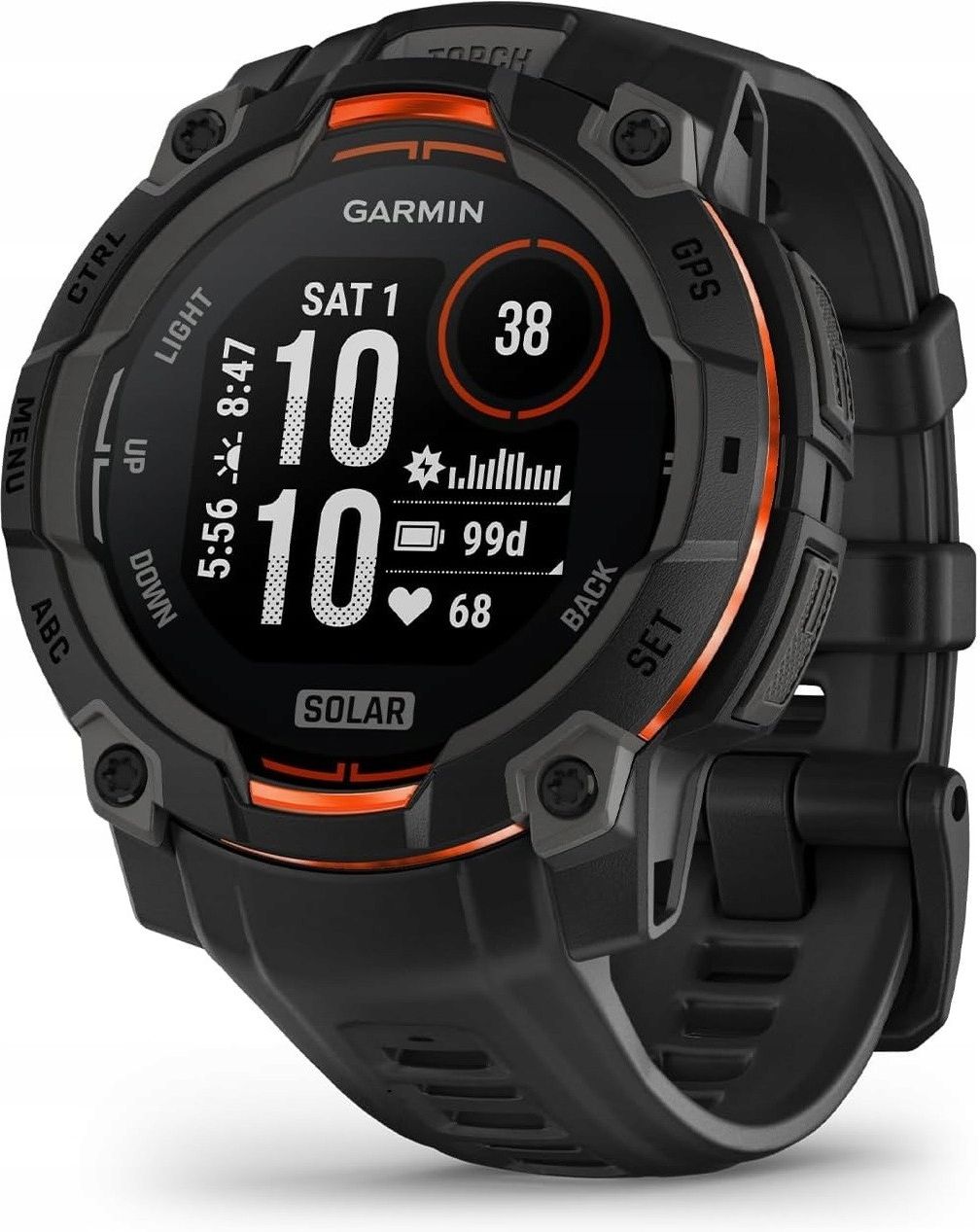 Garmin Instinct 3 50mm Solar Czarny – zdjęcie produktu z Ceneo