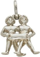 Diament Zawieszka Srebrna Znak Zodiaku Bliźnięta 