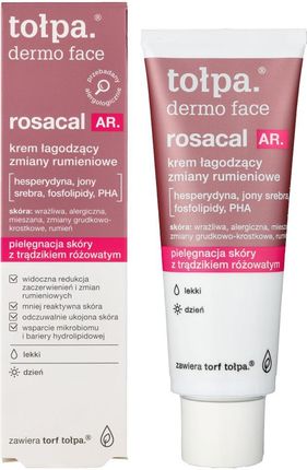 Tołpa Dermo Face Rosacal Ar Lekki Krem Łagodzący Zmiany Rumieniowe Na Dzień 40ml