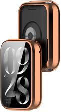 Bizon Etui Z Osłoną Ekranu Case Watch Felipe Do Xiaomi Mi Smart Band 9 Pro Różowozłote