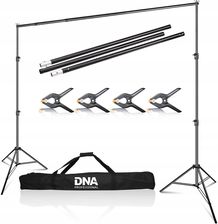 Zdjęcie DNA FT200 statyw do tła fotograficznego 200x200 cm pokrowiec 4 klamry zaciskowe zestaw do 3 kg - Rabka-Zdrój