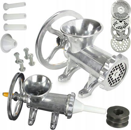 Dakota Maszynka Do Mielenia Mięsa Nadziewarka Z Kołem Zestaw Sitko Lejek (M90137)