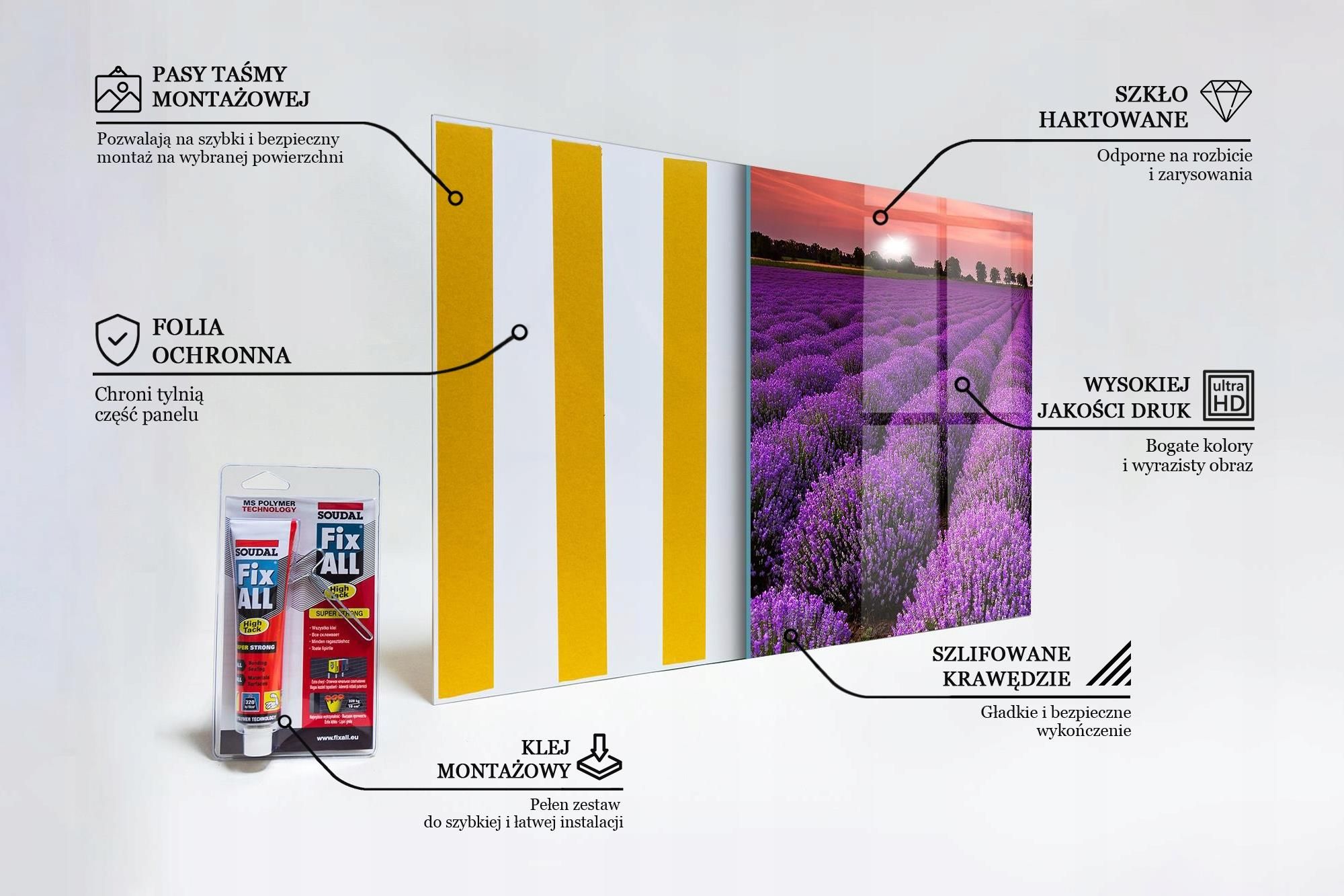 Wallfluent Foto Panel Do Kuchni Pole Lawendy Pejzaż - opinie i ceny na ...