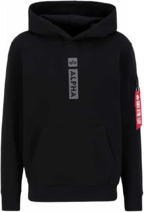 Bluza z kapturem Alpha Industries Alpha PP 146338 03 - Czarna • RATY 0% | Kup dziś i zapłać za 30 dni | GRATIS WYSYŁKA | ZWROT DO 100 DNI 3XL