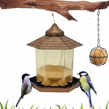 Zdjęcie Mk18 Karmnik Dla Ptaków Domek Z Kulą Metalowy Do Zawieszenia Na Zewnątrz - Witkowo