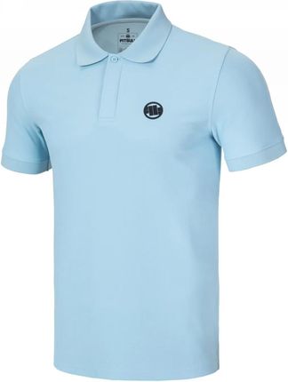 Koszulka Polo Pit Bull Heavy Weight 220 Coolmax Pique Rockey '25 - Błękitna • RATY 0% | Kup dziś i zapłać za 30 dni | GRATIS WYSYŁKA | ZWROT DO 100 DN
