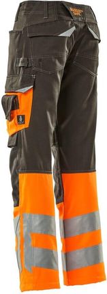Mascot Spodnie Z Kieszeniami Na Kolanach Safe Supreme (Kolor Ciemny Antracyt/Pomarańcz Hi-Vis, Rozmiar 82C60) - zdjęcie 2