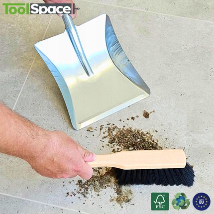 Toolspace Zestaw Zmiotka I Szufelka Do Ogrodu I Kominka - zdjęcie 2