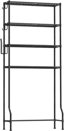 SongmicsHome Regał nad pralkę lub WC DRAGO, 83x30x176 cm, czarna