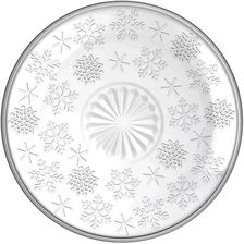 Zdjęcie Altom Talerz Szklany Śr. 17,5cm Dek. Śnieżynki (103005589) - Mońki