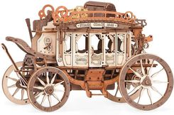 Robotime Drewniane Puzzle Model 3D Pozytywka Dyliżans Bryczka 199el.