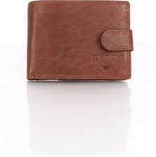 MUSTANG Denimo Wallet Side Opening With Button SKÓRZANY PORTFEL POJEMNY NA KARTY PREMIUM