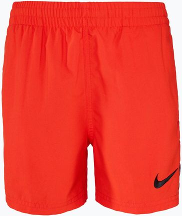 Szorty kąpielowe dziecięce Nike Logo Tape 4'' Volley picante red | WYSYŁKA W 24H | 30 DNI NA ZWROT Wiosna 2023