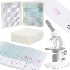 Techrebal Preparaty Do Mikroskopu Zoologi Anatomia Botanika 25 Sztuk Szkiełka Próbki (AFEC83122)
