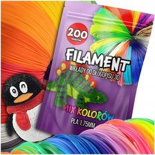 Maxsell Filament Pla 1,75MM Wkłady Do Długopisu 3D MIX Kolorów Filamenty 200M (WKŁADYFILAMENTY200MDO3DDŁUGOPISUPLAMIX)