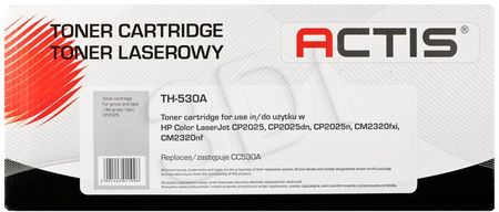 Actis HP 530A CC530A, CRG-718BK toner black new (TH-530A)