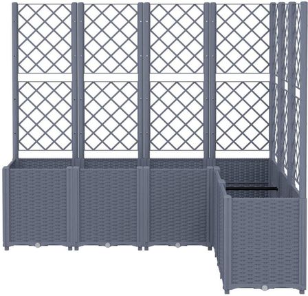 Dkd Home Decor Skrzynka Z Kratką Szara 160X120X140cm Pp - zdjęcie 2
