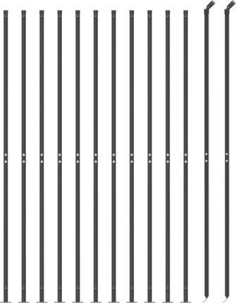 Dkd Home Decor Ogrodzenie Z Ogniw Łańcucha Z Kołnierzem Antracytowym 1,6X25m 459154332 - zdjęcie 2