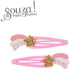 Zdjęcie Souza! Spinki Do Włosów Z Brokatową Kometą Różowe Faline 2szt. - Bobolice