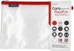 Zdjęcie Torebka Na Zamek A4 35X24Cm Mesh Eva Czerwona - Rabka-Zdrój