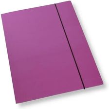 Zdjęcie Teczka A4 Z Gumką Lakier Fioletowa 350Gsm (10Szt) - Czempiń