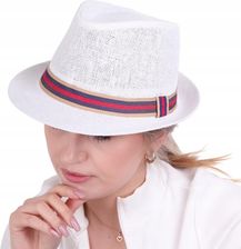Kapelusz słomkowy trilby na lato panama fedora