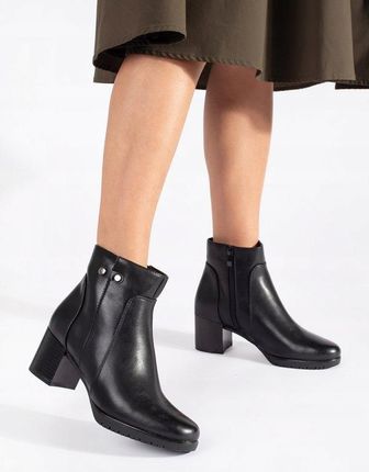 Czarne botki na obcasie Sergio Leone 39