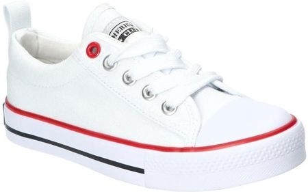 AMERICAN CLUB LH25 PRZEWIEWNE MODNE TRAMPKI TENISÓWKI DZIECIĘCE WHITE 34