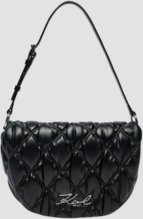 KARL LAGERFELD Czarna pikowana damska torebka Kuilt Flap Shb