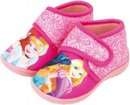 Kapcie Szkolne Księżniczki Disney 24 Zapinane na Rzep Wygodne Kolorowe - zdjęcie 2