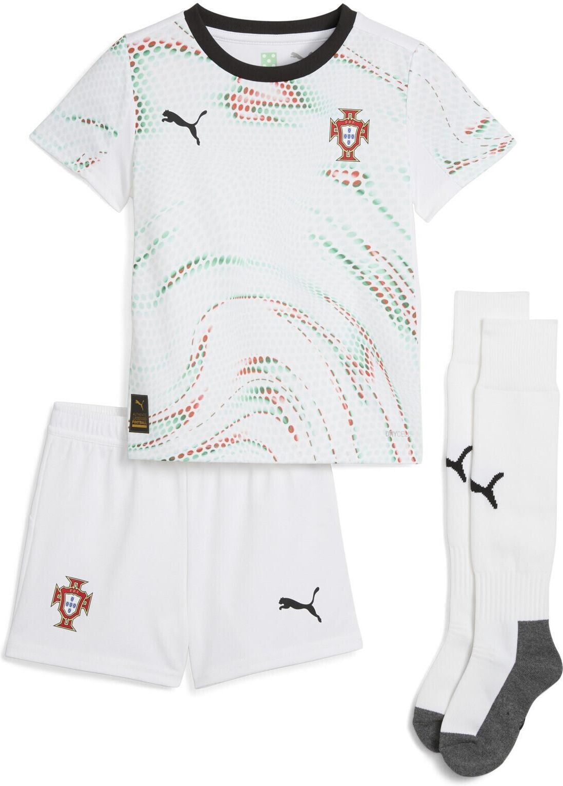 Zdjęcie Dziecięcy zestaw wyjazdowy Portugalia 2025 PUMA White Black | -50% z kodem SPORT50 na trzeci produkt z wybranej oferty Decathlon - Wisła